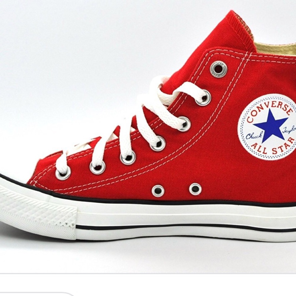 Red converse hightop
